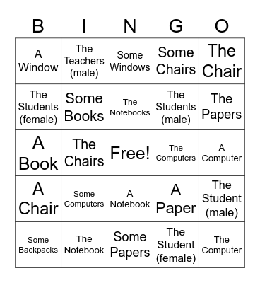 Capitulo 2 Bingo Card