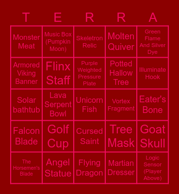 Sinning x2 Bingo Card
