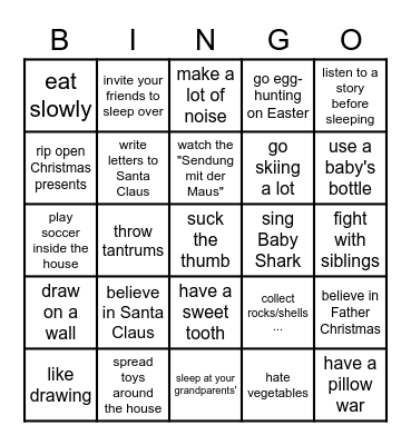 Used to Bingo Card