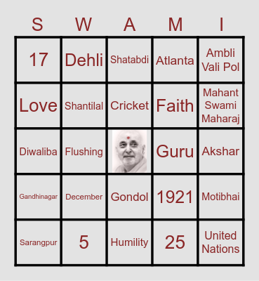 BAPA BINGO Card
