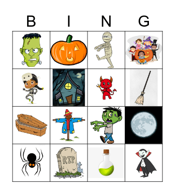 Halloween Bingo Card