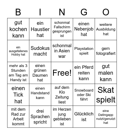 -Kita Kohle- Bingo Card