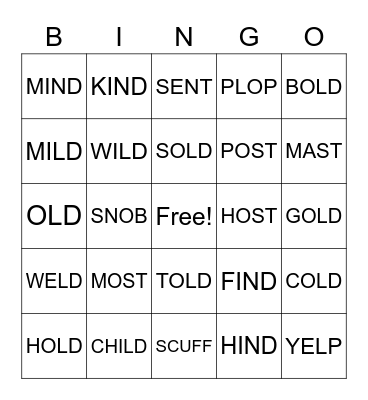 2.3 Bingo Card
