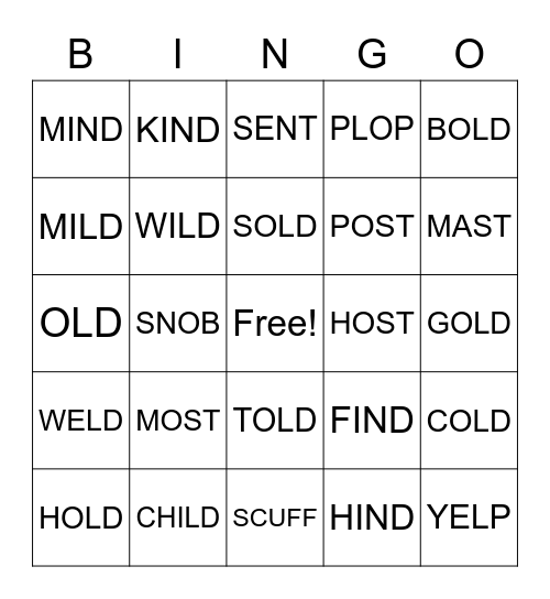 2.3 Bingo Card