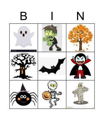 Halloween bingo Card