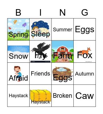 The Scarecrow Bingo Card