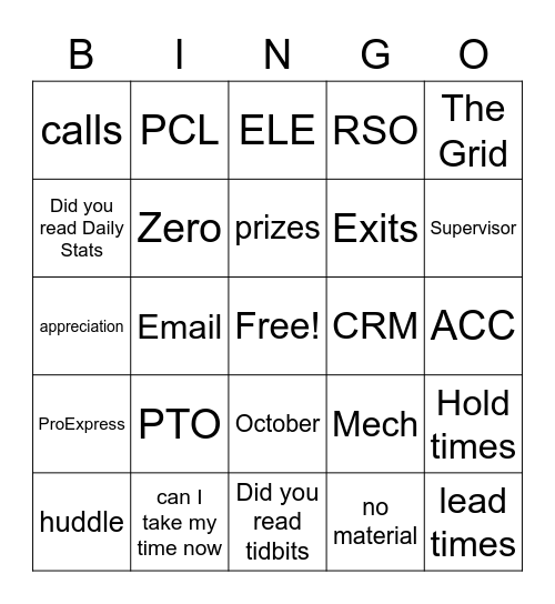CS WEEK Bingo Card
