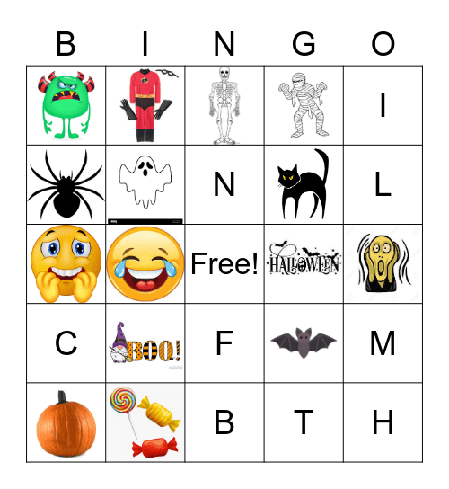 ASL Halloween BINGO Card