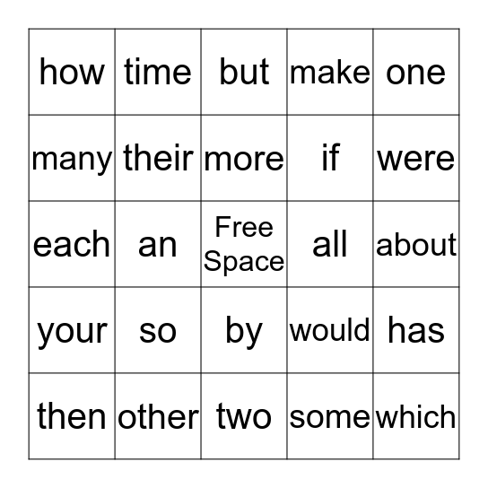 Bingo Card