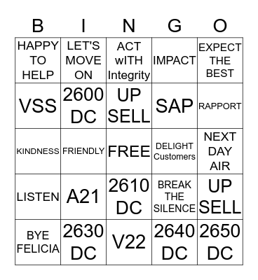 Everyday Rock Stars! Bingo Card