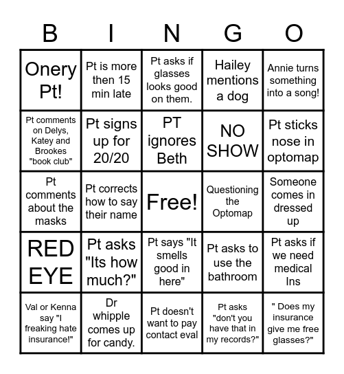 HAPPY HALLOWEEN Bingo Card