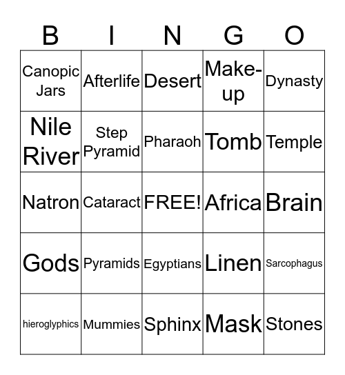 SS Bingo Card