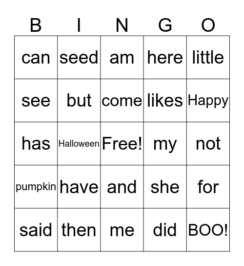 Happy Halloween - Novalee, Micah, and Ryan:) Bingo Card