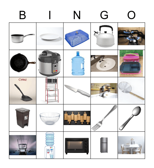 KITCHEN Bingo Card