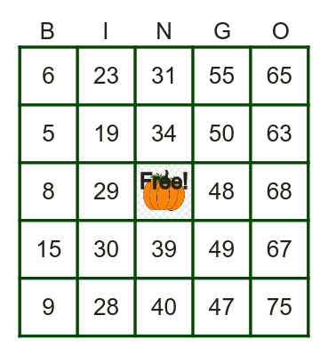 FriYAY BINGO October 21, 2022 Bingo Card