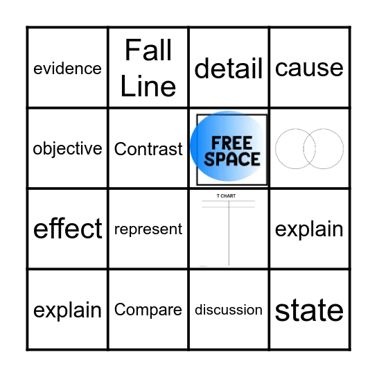 Academic Vocabulary Bingo Card