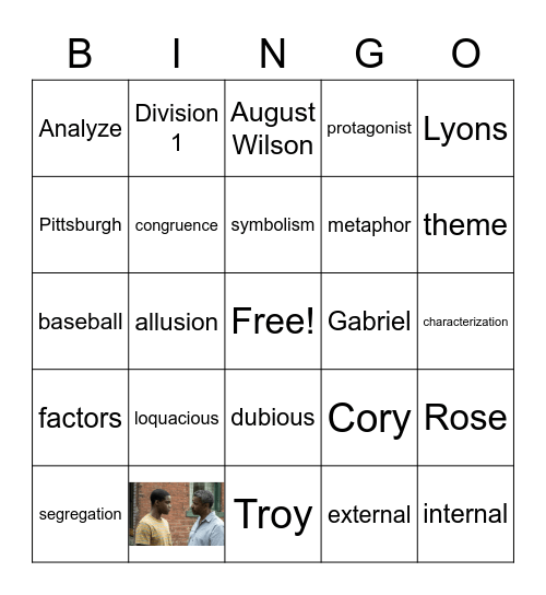 Fences Bingo Card