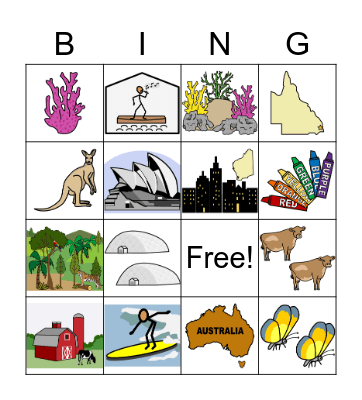 Chapter 4: Joe in Australia Bingo Card
