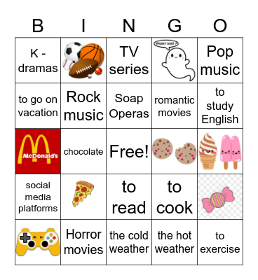 Me too /  Me neiher Bingo Card