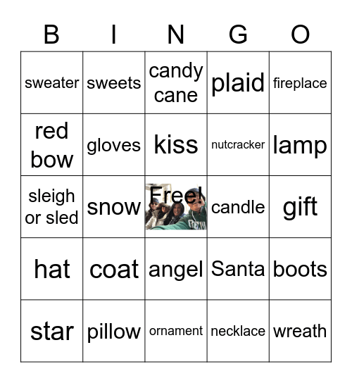 Hallmark Christmas Bingo Card