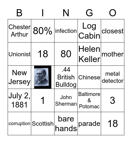 The Destiny of the Republic Bingo Card