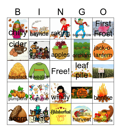 October Bingo! Bingo Card