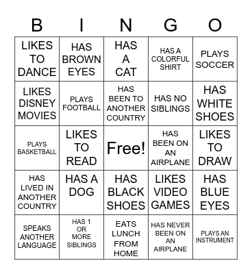 GRIZZLY BINGO Card