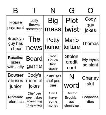 Sml Bingo Card