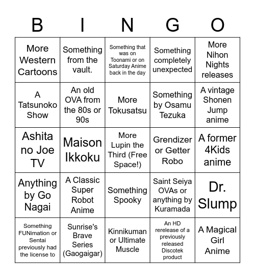 Discotek Day Bingo: Halloween Edition Bingo Card