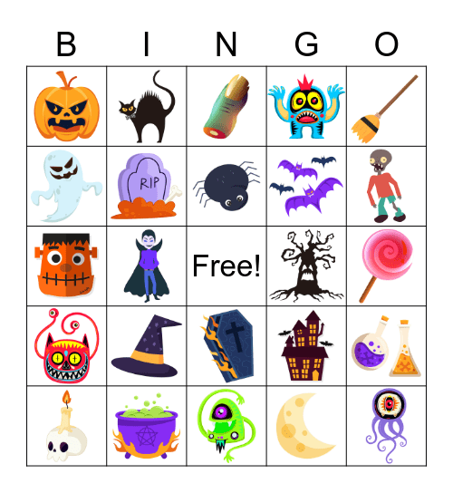 HALLOWEEN BINGO! Bingo Card