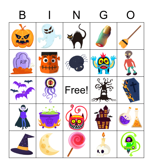 HALLOWEEN BINGO! Bingo Card