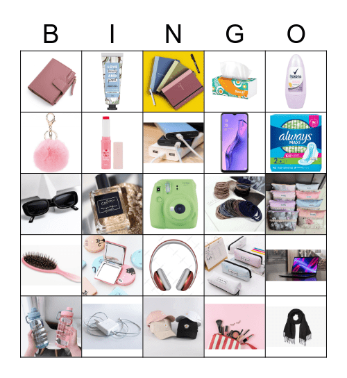 women's stuff Bingo Card