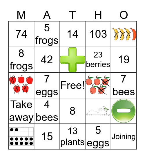 Math Wizard Bingo Card