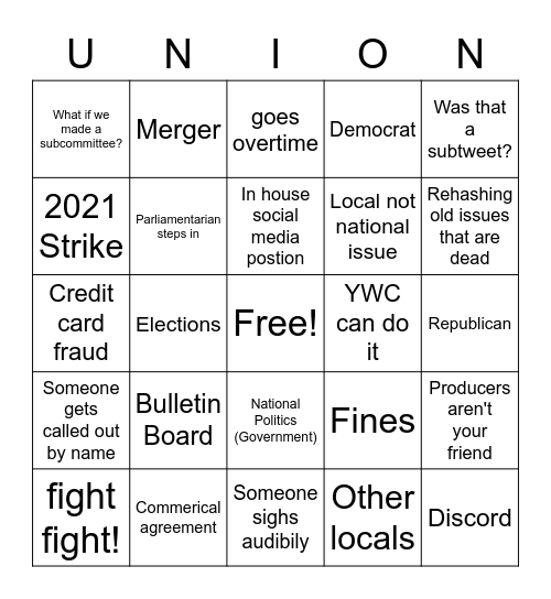 oct neb 2022 #2 Bingo Card