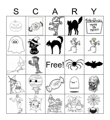 Halloween Bingo Card