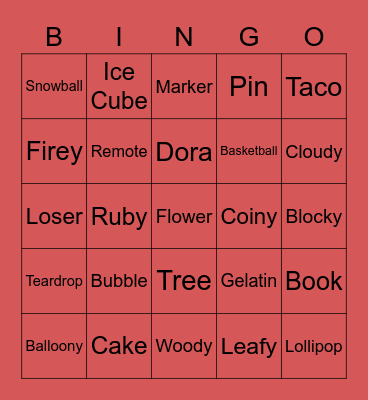 BFB Bingo Card