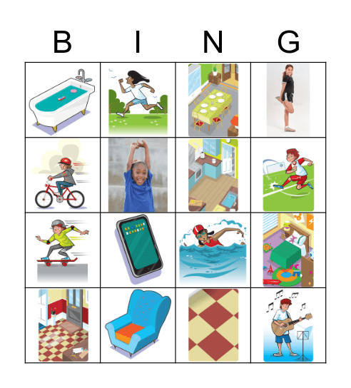 AT HOME Bingo Card