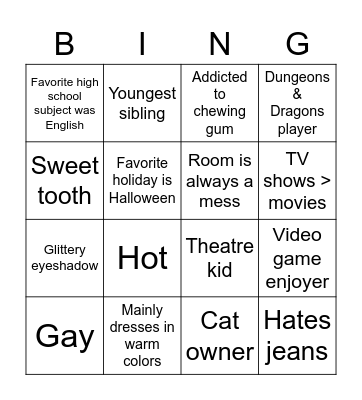 Are you Nat-coded? Bingo Card