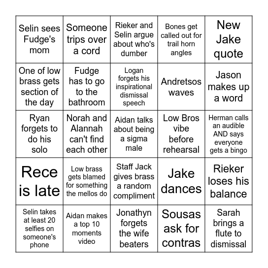 Deep Barss 2.0 Bingo Card