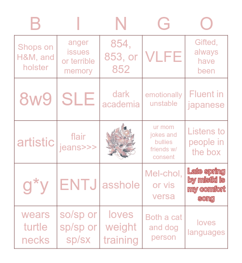 Yukita edition lol Bingo Card