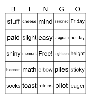 Grade 3 HMH Module 2 Week 3 Bingo Card
