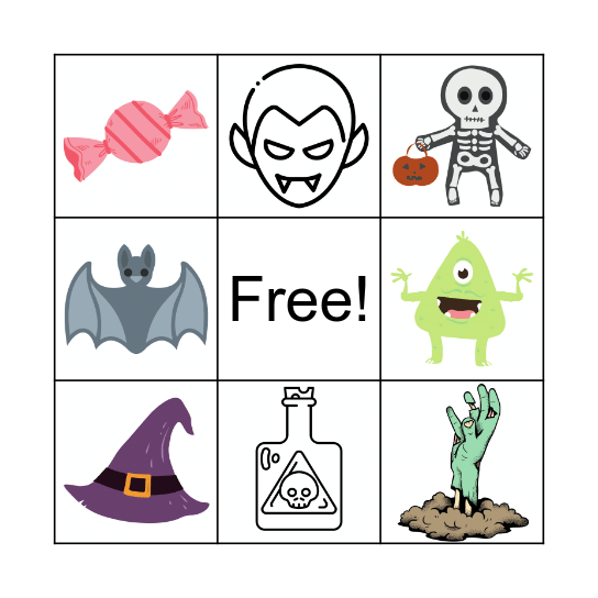 Halloween Bingo Card