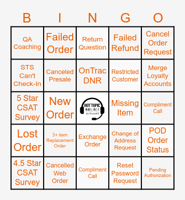 HT CS Week BINGO! Bingo Card