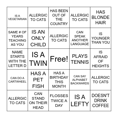 PDLE PIRATE HUNT Bingo Card