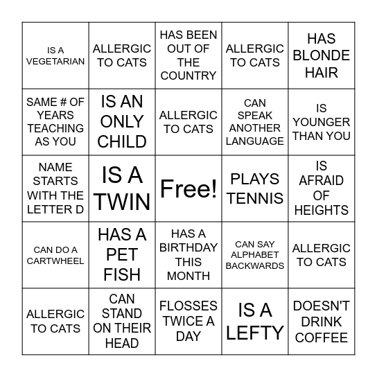 PDLE PIRATE HUNT Bingo Card