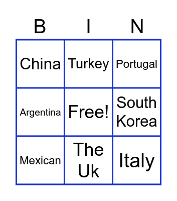 Bingo Card