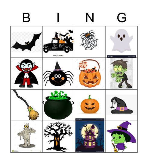Halloween bingo LK2 Bingo Card