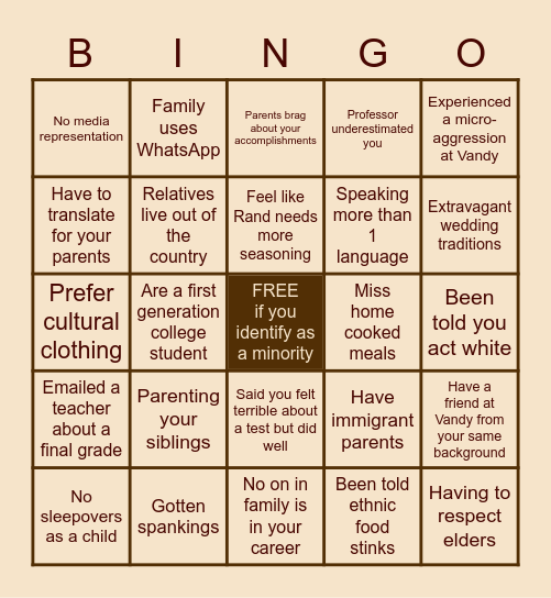 ASU x MAPS Bingo Card