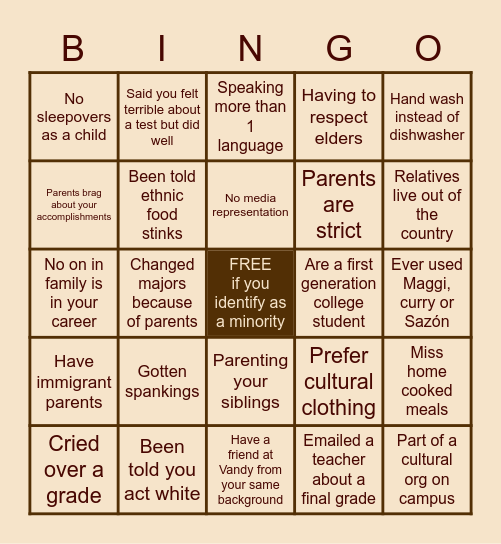 ASU x MAPS Bingo Card