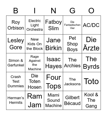 The Green Room Bingo 2 Bingo Card